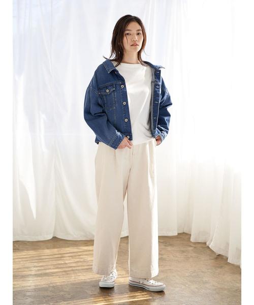 AMERICAN HOLIC(アメリカンホリック)の「ボタンループツイルワイドパンツ *(その他パンツ・レディース・アイボリー/ネイビー・MEDIUM/LARGE)」の17枚目の写真