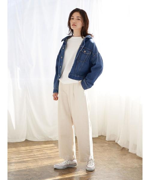 AMERICAN HOLIC(アメリカンホリック)の「ボタンループツイルワイドパンツ *(その他パンツ・レディース・アイボリー/ネイビー・MEDIUM/LARGE)」の16枚目の写真