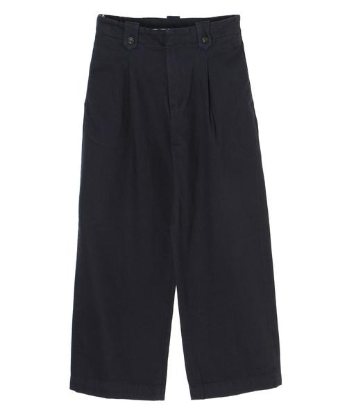 AMERICAN HOLIC(アメリカンホリック)の「ボタンループツイルワイドパンツ *(その他パンツ・レディース・アイボリー/ネイビー・MEDIUM/LARGE)」の9枚目の写真