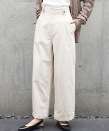 AMERICAN HOLIC | 【2020SS】ボタンループツイルワイドパンツ ＊(その他パンツ)