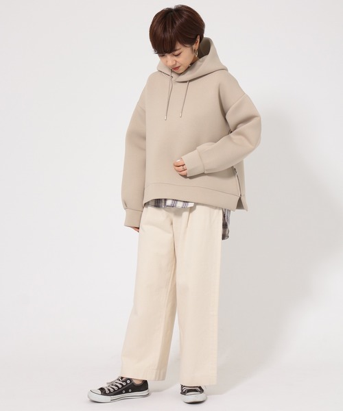 AMERICAN HOLIC(アメリカンホリック)の「ボタンループツイルワイドパンツ *(その他パンツ・レディース・アイボリー/ネイビー・MEDIUM/LARGE)」の5枚目の写真