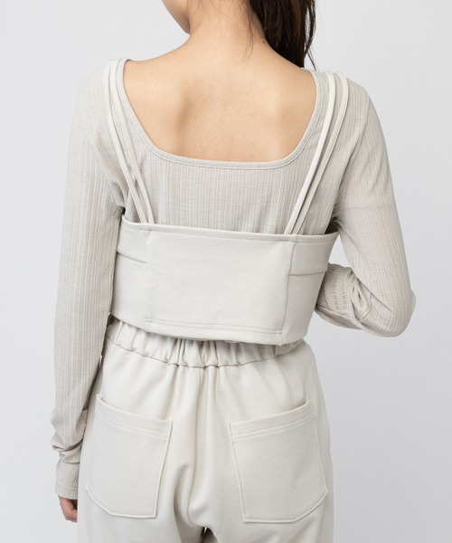 mystic（ミスティック）の「モクロディビスチェ　/セットアップ（ベスト・レディース・ブラック/アイボリー/モカ/グリーン・FREE）」の13枚目の写真