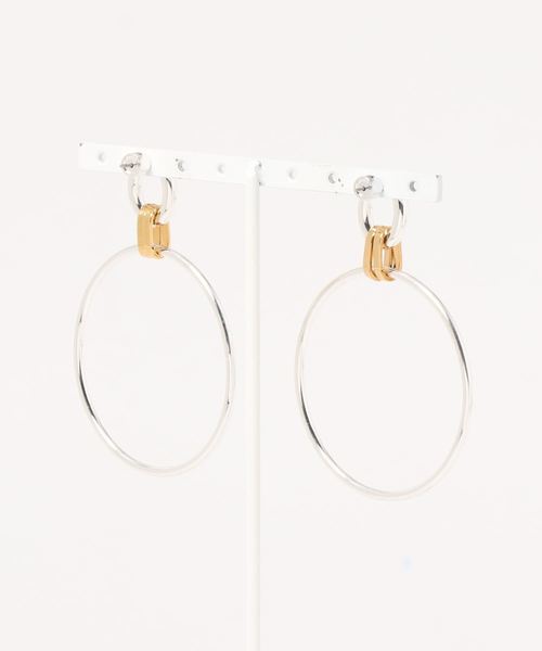 LOUNGEDRESS（ラウンジドレス）の「【JENNY BIRD】フープミニチェーンピアス（ピアス（両耳用）・レディース・シルバー/ゴールド・FREE）」の3枚目の写真