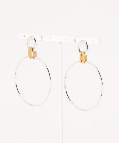 LOUNGEDRESS（ラウンジドレス）の「【JENNY BIRD】フープミニチェーンピアス（ピアス（両耳用）・レディース・シルバー/ゴールド・FREE）」の4枚目の写真