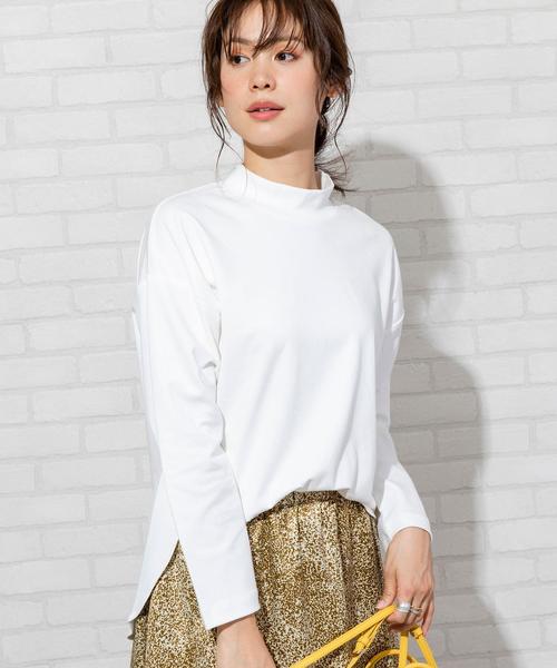 coen（コーエン）の「シルケットライクスムースロングスリーブ（Tシャツ/カットソー・レディース・ライトブルー/ホワイト/ベージュ・FREE）」の19枚目の写真