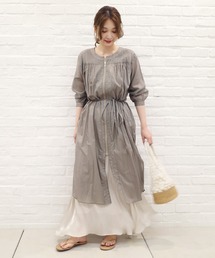 DouDou | ボイルシャツジップコート(その他アウター)