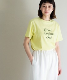 フロッキープリントTシャツ