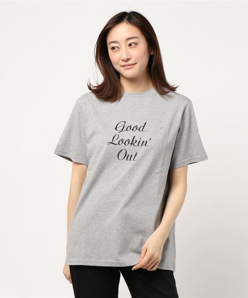 ottilie(オティーリエ)の「フロッキープリントTシャツ(Tシャツ/カットソー・レディース・オフホワイト/グレー/イエロー/ピンク・FREE)」の12枚目の写真