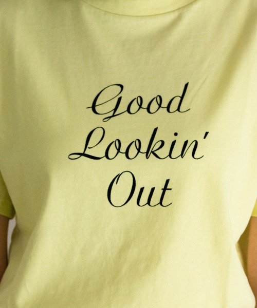 ottilie(オティーリエ)の「フロッキープリントTシャツ(Tシャツ/カットソー・レディース・オフホワイト/グレー/イエロー/ピンク・FREE)」の18枚目の写真