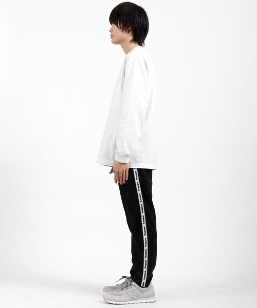 Kappa(カッパ)の「Kappa(カッパ) サイドラインジャージトラックパンツ/ジョガーパンツ(その他パンツ・メンズ・イエロー/ブラック系その他3/ブラック系その他2/ブラック/ブラック系その他7/ブラック系その他6/ブラック系その他4/レッド系その他/ブラック系その他/ホワイト/ブラック系その他5/ブラック×ホワイト/グリーン/ブラック×グリーン/グリーン系その他/ブラック×レッド/パープル/ブルー/レッド・S/M/L/XL/4(XL)/1(S)/LL(4)/L(3)/3(L)/2(M)/M(2)/S(1))」の22枚目の写真