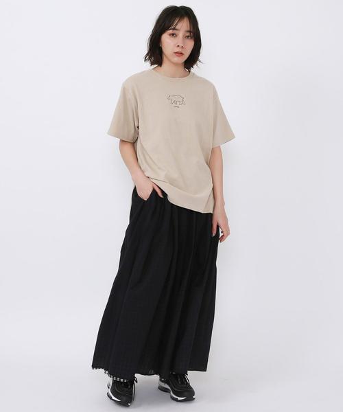 coen(コーエン)の「コーエンベアプリントTEE#(Tシャツ/カットソー・レディース・ベージュ/ホワイト・FREE)」の17枚目の写真