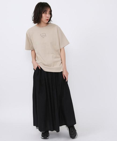coen(コーエン)の「コーエンベアプリントTEE#(Tシャツ/カットソー・レディース・ベージュ/ホワイト・FREE)」の15枚目の写真