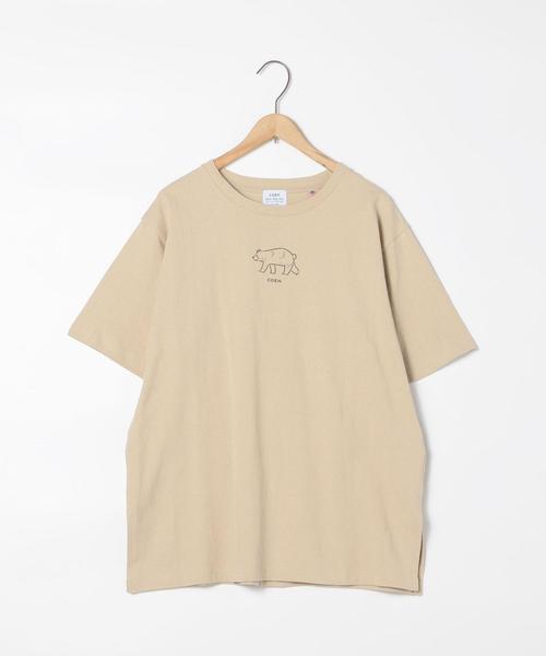 coen(コーエン)の「コーエンベアプリントTEE#(Tシャツ/カットソー・レディース・ベージュ/ホワイト・FREE)」の4枚目の写真