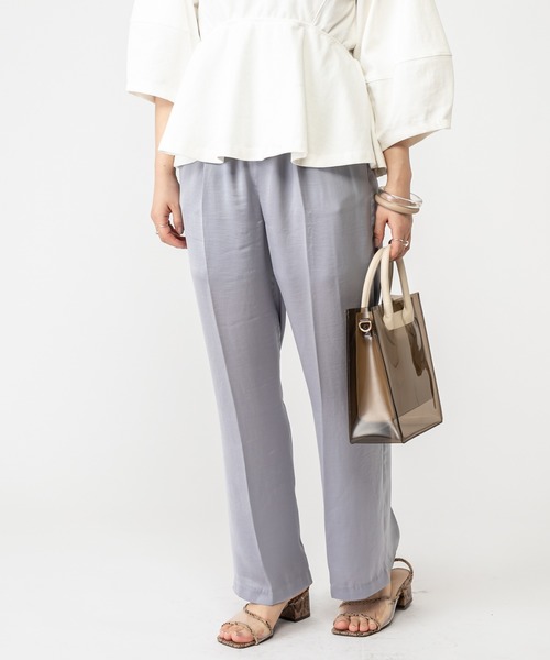 mystic（ミスティック）の「イージーサテンパンツ（その他パンツ・レディース・オフホワイト/ブルー/オレンジ/ブラック・FREE）」の12枚目の写真