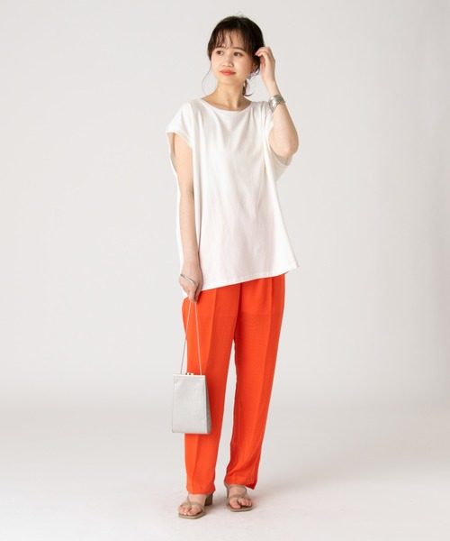 mystic（ミスティック）の「イージーサテンパンツ（その他パンツ・レディース・オフホワイト/ブルー/オレンジ/ブラック・FREE）」の13枚目の写真