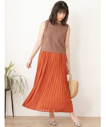 fifth | シフォンプリーツロングカラースカート(スカート)