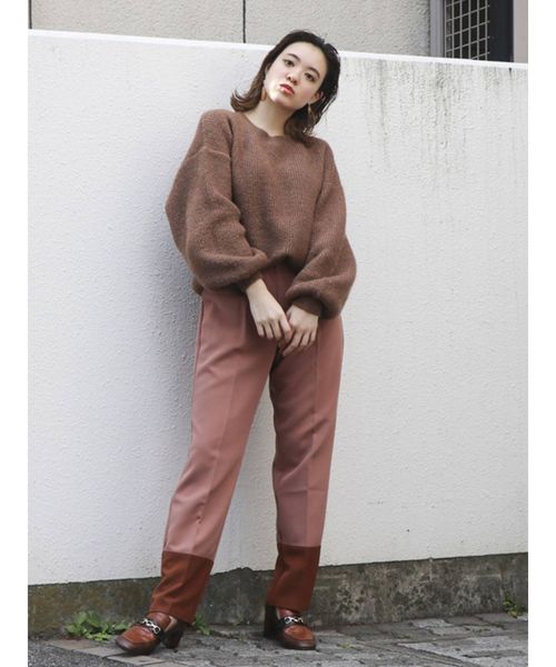 dazzlin(ダズリン)の「クルーシンプルラメニットトップス(ニット/セーター・レディース・オフホワイト/グレー/その他1/ブラウン・FREE)」の10枚目の写真