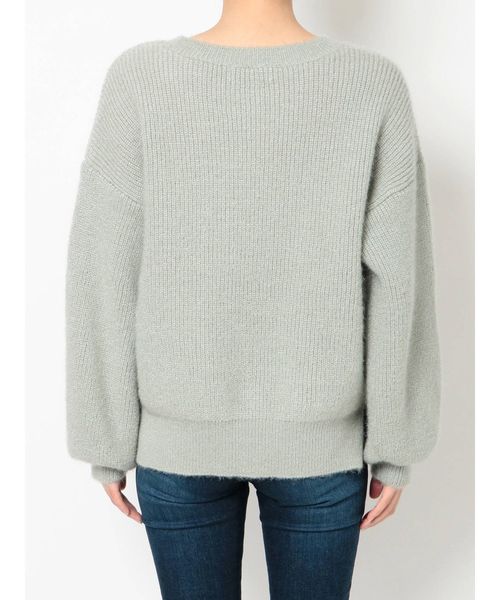 dazzlin(ダズリン)の「クルーシンプルラメニットトップス(ニット/セーター・レディース・オフホワイト/グレー/その他1/ブラウン・FREE)」の17枚目の写真