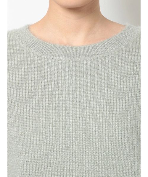 dazzlin(ダズリン)の「クルーシンプルラメニットトップス(ニット/セーター・レディース・オフホワイト/グレー/その他1/ブラウン・FREE)」の18枚目の写真