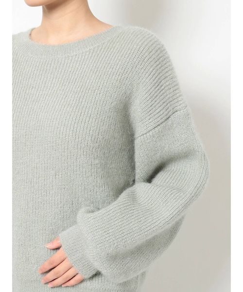 dazzlin(ダズリン)の「クルーシンプルラメニットトップス(ニット/セーター・レディース・オフホワイト/グレー/その他1/ブラウン・FREE)」の19枚目の写真