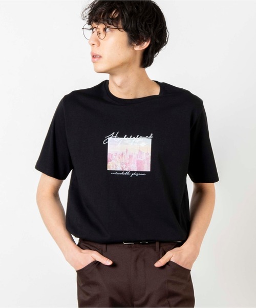 WEGO(ウィゴー)の「WEGO/シティーフォトTシャツ(Tシャツ/カットソー・メンズ・ホワイト/ブラック・SMALL/MEDIUM/LARGE)」の1枚目の写真