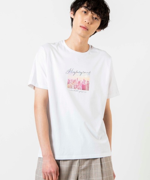 WEGO(ウィゴー)の「WEGO/シティーフォトTシャツ(Tシャツ/カットソー・メンズ・ホワイト/ブラック・SMALL/MEDIUM/LARGE)」の7枚目の写真