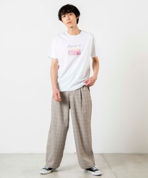 WEGO(ウィゴー)の「WEGO/シティーフォトTシャツ(Tシャツ/カットソー・メンズ・ホワイト/ブラック・SMALL/MEDIUM/LARGE)」の12枚目の写真