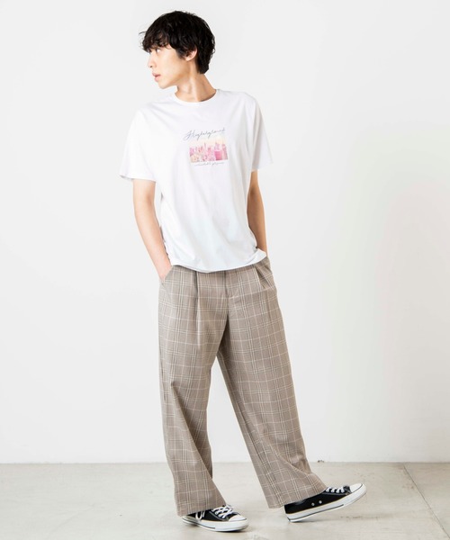 WEGO(ウィゴー)の「WEGO/シティーフォトTシャツ(Tシャツ/カットソー・メンズ・ホワイト/ブラック・SMALL/MEDIUM/LARGE)」の15枚目の写真