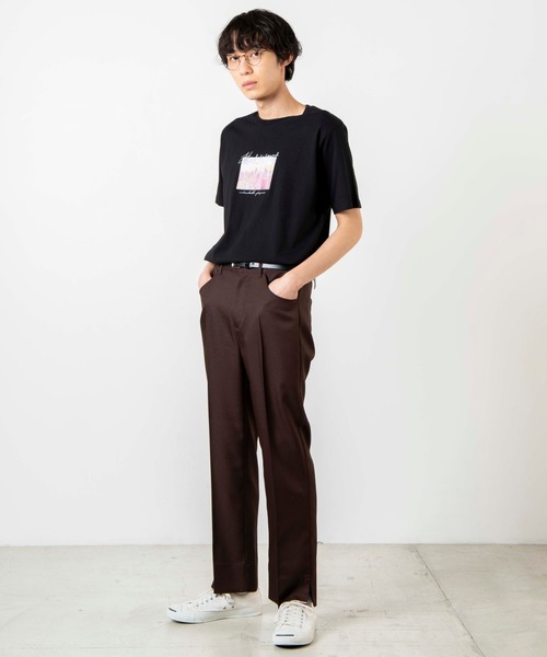 WEGO(ウィゴー)の「WEGO/シティーフォトTシャツ(Tシャツ/カットソー・メンズ・ホワイト/ブラック・SMALL/MEDIUM/LARGE)」の3枚目の写真