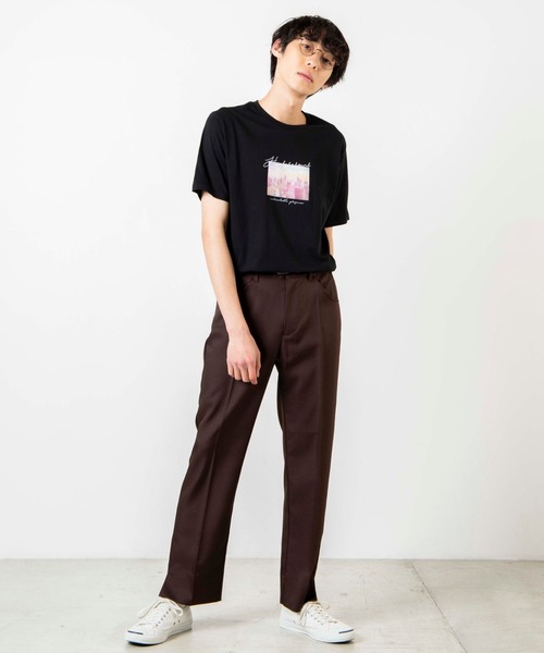 WEGO(ウィゴー)の「WEGO/シティーフォトTシャツ(Tシャツ/カットソー・メンズ・ホワイト/ブラック・SMALL/MEDIUM/LARGE)」の8枚目の写真