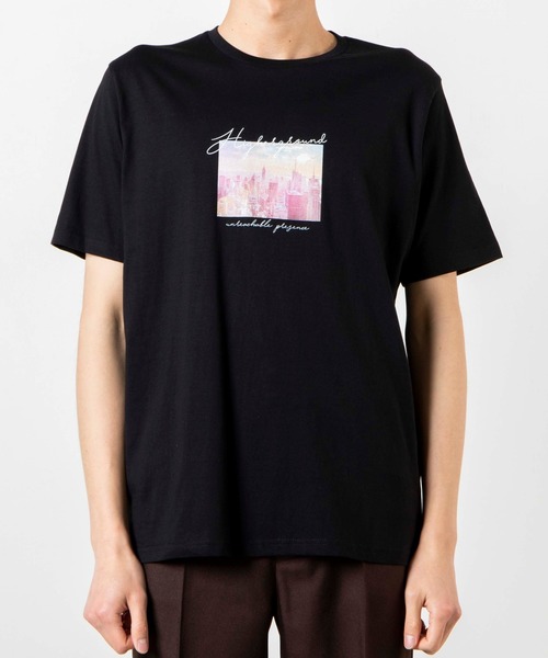 WEGO(ウィゴー)の「WEGO/シティーフォトTシャツ(Tシャツ/カットソー・メンズ・ホワイト/ブラック・SMALL/MEDIUM/LARGE)」の6枚目の写真