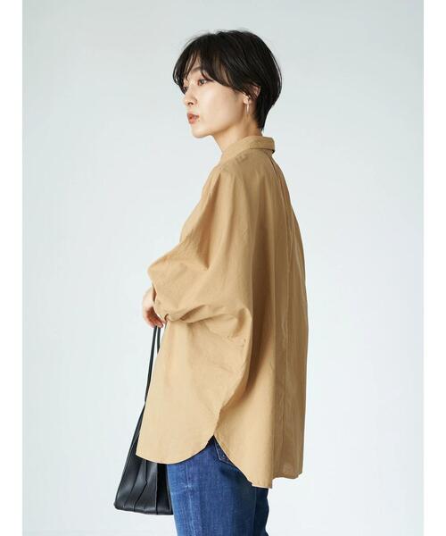 AMERICAN HOLIC(アメリカンホリック)の「ドルマンバックギャザーソフトシャツ 〇*(シャツ/ブラウス・レディース・ネイビー/キャメル/チェック・FREE)」の10枚目の写真