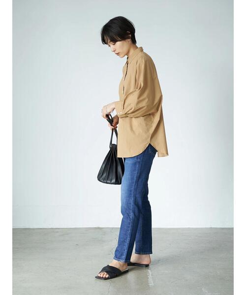 AMERICAN HOLIC(アメリカンホリック)の「ドルマンバックギャザーソフトシャツ 〇*(シャツ/ブラウス・レディース・ネイビー/キャメル/チェック・FREE)」の15枚目の写真