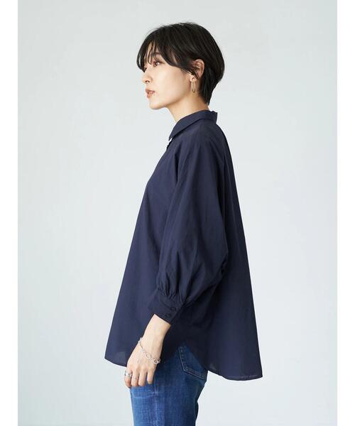 AMERICAN HOLIC(アメリカンホリック)の「ドルマンバックギャザーソフトシャツ 〇*(シャツ/ブラウス・レディース・ネイビー/キャメル/チェック・FREE)」の18枚目の写真