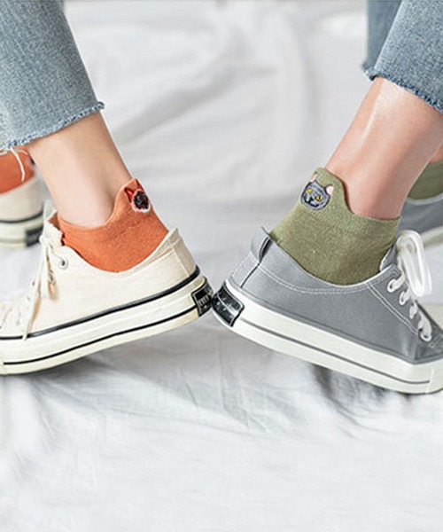 aimoha（アイモハ）の「かわいい ねこ 動物 靴下（ソックス/靴下・レディース・ベージュ/ブラック/グリーン/オレンジ/ホワイト/イエロー/カーキ・FREE）」の16枚目の写真