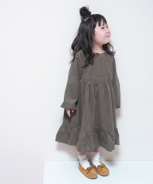 B Room ビールーム の Web限定 コーデュロイ裾フリルワンピース ワンピース Wear