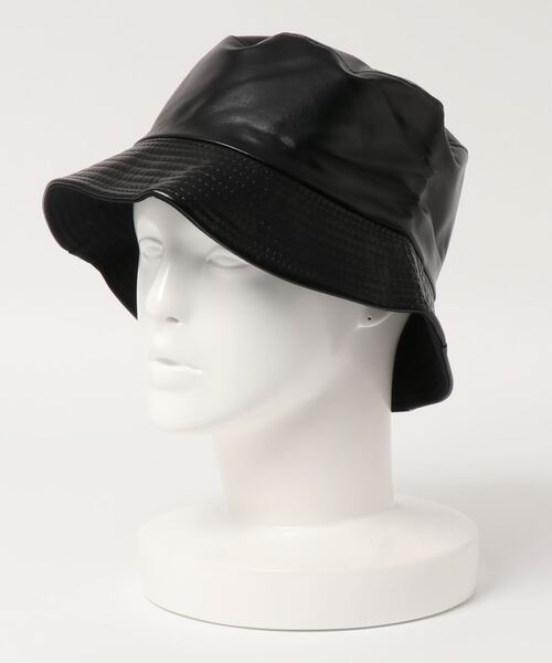 KOBE LETTUCE（コウベレタス）の「リバーシブルフェイクレザーバゲットハット（ハット・レディース・ブラック/ブラウン・FREE）」の12枚目の写真