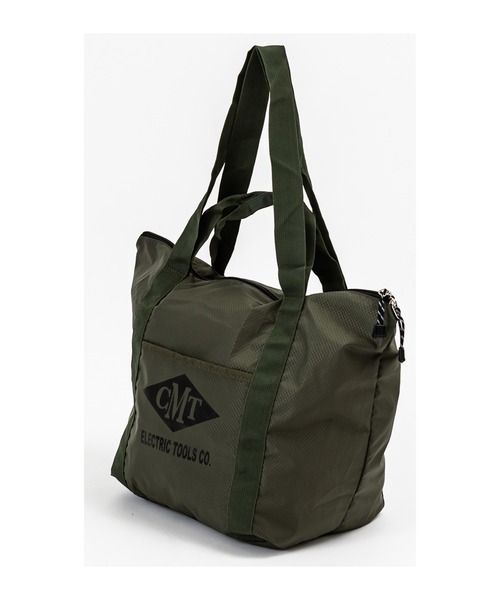 CULTURE MART(カルチャーマート)の「FOLDING TOTE BAG 折り畳み 2Wayトートバッグ(トートバッグ・レディース・オレンジ/レッド/オリーブ/シルバー/ブラック/ネイビー・FREE)」の1枚目の写真