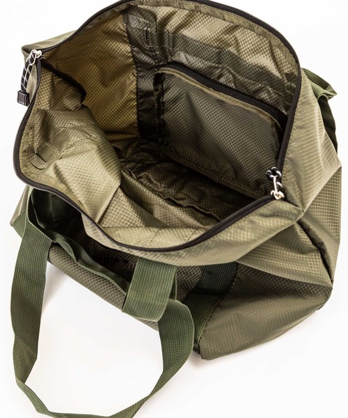CULTURE MART(カルチャーマート)の「FOLDING TOTE BAG 折り畳み 2Wayトートバッグ(トートバッグ・レディース・オレンジ/レッド/オリーブ/シルバー/ブラック/ネイビー・FREE)」の20枚目の写真