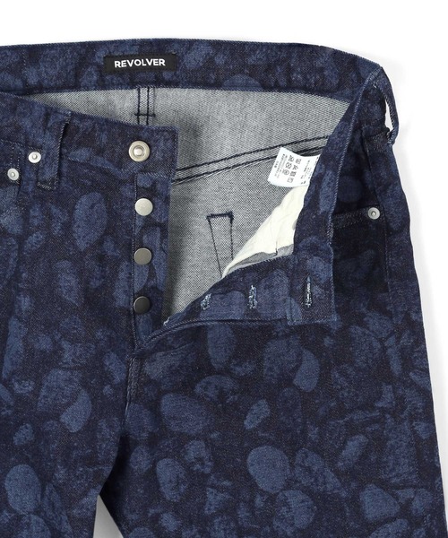 REVOLVER（リボルバー）の「Rock Laser Discharge printing Denim/レーザー加工 ストレッチ デニム