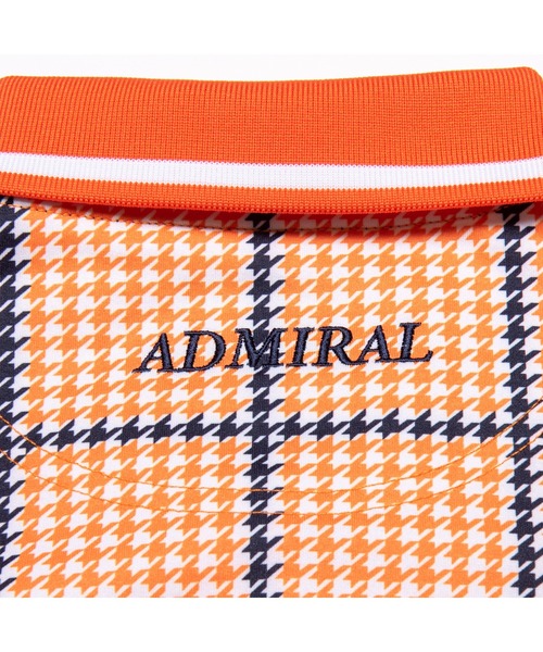Admiral Golf（アドミラル　ゴルフ）の「[アドミラル ゴルフ] レディース ガンクラブチェック プリント ポロシャツ　 （ポロシャツ・レディース・グリーン/レッド/オレンジ/ネイビー/ブラック・M/L/LL/S）」の12枚目の写真