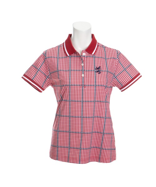 Admiral Golf（アドミラル　ゴルフ）の「[アドミラル ゴルフ] レディース ガンクラブチェック プリント ポロシャツ　 （ポロシャツ・レディース・グリーン/レッド/オレンジ/ネイビー/ブラック・M/L/LL/S）」の20枚目の写真