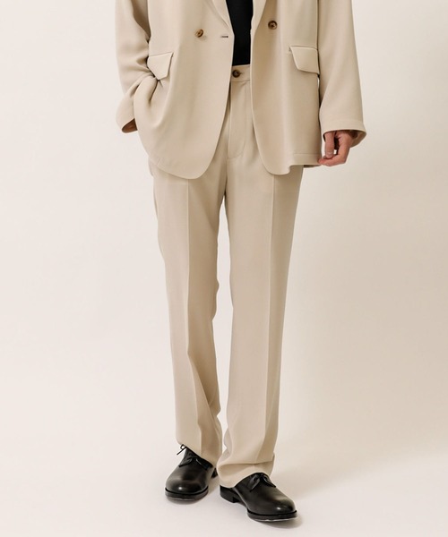 soe（ソーイ）の「【soe】EX.GEORGETTE SLACKS（スラックス