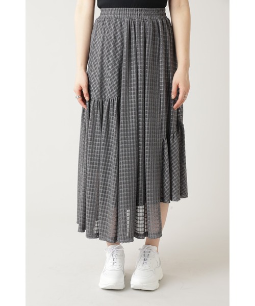 OKIRAKU(オキラク)の「(OKIRAKU×ROSE BUD)チェックアシメトリースカート(スカート・レディース・グレー/ブルー・ONE SIZE)」の5枚目の写真