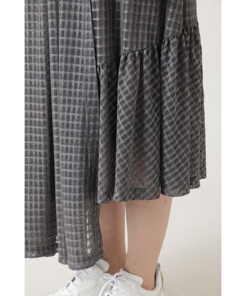 OKIRAKU(オキラク)の「(OKIRAKU×ROSE BUD)チェックアシメトリースカート(スカート・レディース・グレー/ブルー・ONE SIZE)」の8枚目の写真