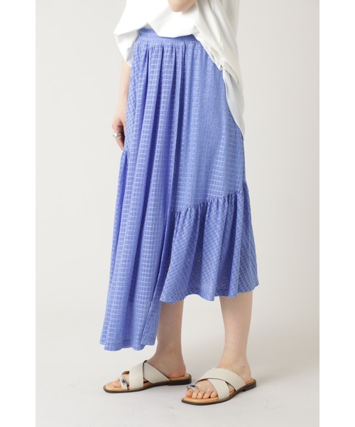 OKIRAKU(オキラク)の「(OKIRAKU×ROSE BUD)チェックアシメトリースカート(スカート・レディース・グレー/ブルー・ONE SIZE)」の12枚目の写真