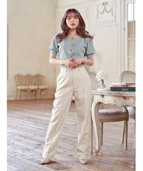 Darich（ダーリッチ）の「カラーストレートパンツ（その他パンツ・レディース・アイボリー/ミント/パープル・S/M）」の12枚目の写真