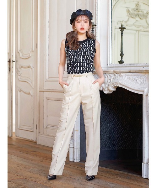 Darich（ダーリッチ）の「カラーストレートパンツ（その他パンツ・レディース・アイボリー/ミント/パープル・S/M）」の10枚目の写真