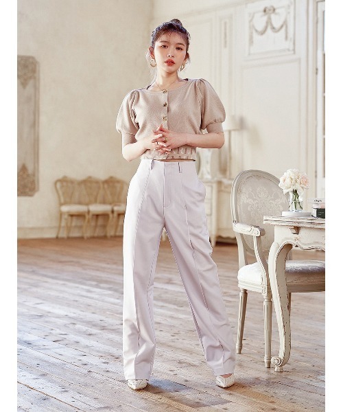 Darich（ダーリッチ）の「カラーストレートパンツ（その他パンツ・レディース・アイボリー/ミント/パープル・S/M）」の7枚目の写真