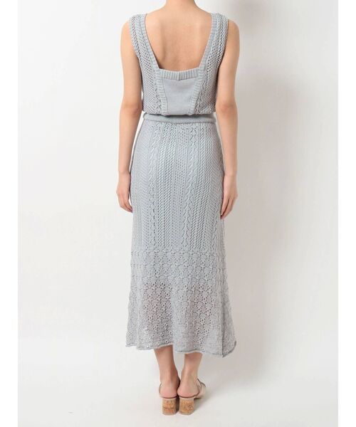 dazzlin（ダズリン）の「シアークロシェブラウジングワンピース（ワンピース・レディース・オフホワイト/ブルー/ベージュ・FREE）」の12枚目の写真